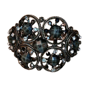 Chunky Brass Tone Statement Clamper Bracelet